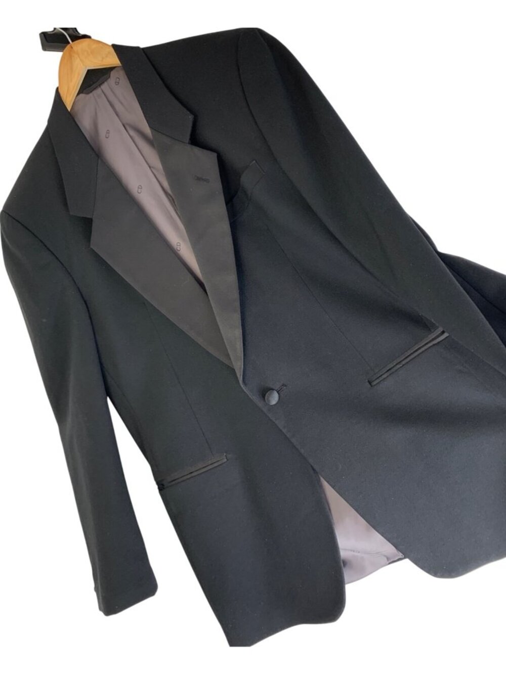 Christian Dior Le Connaisseur Vintage Black Tuxedo Jacket USA Size 40R Formal